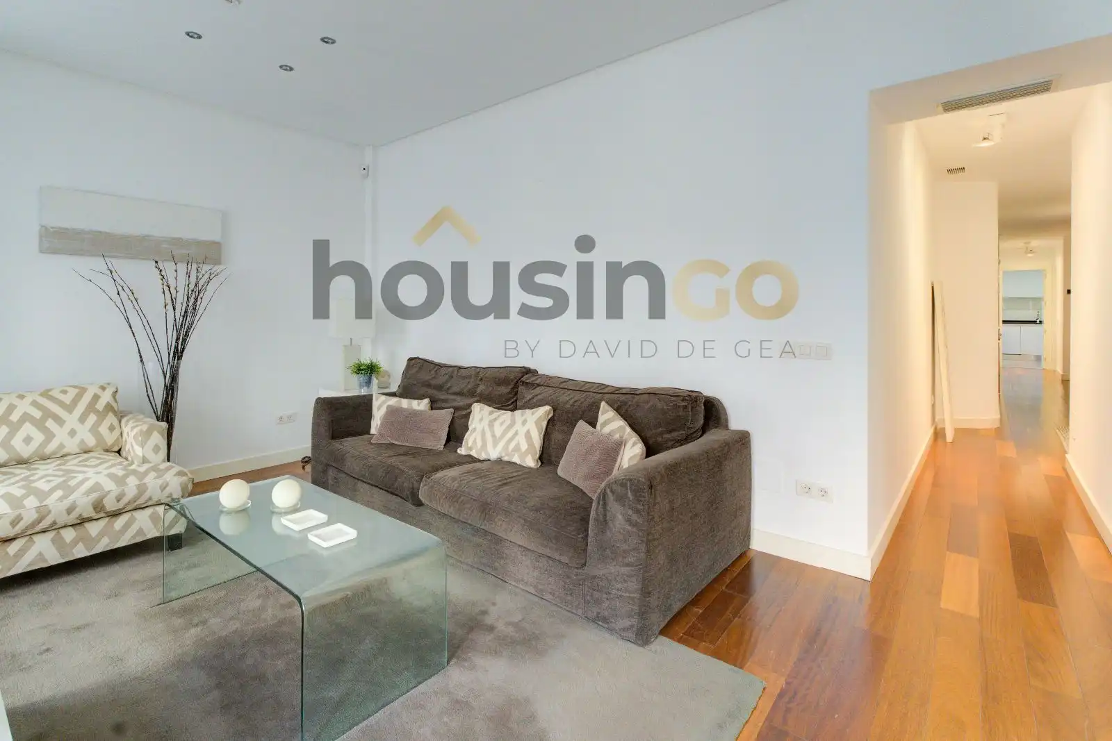 Wohnzimmer von Wohnung zum Verkauf in Madrid mit Klimaanlage, Heizung und Parkett