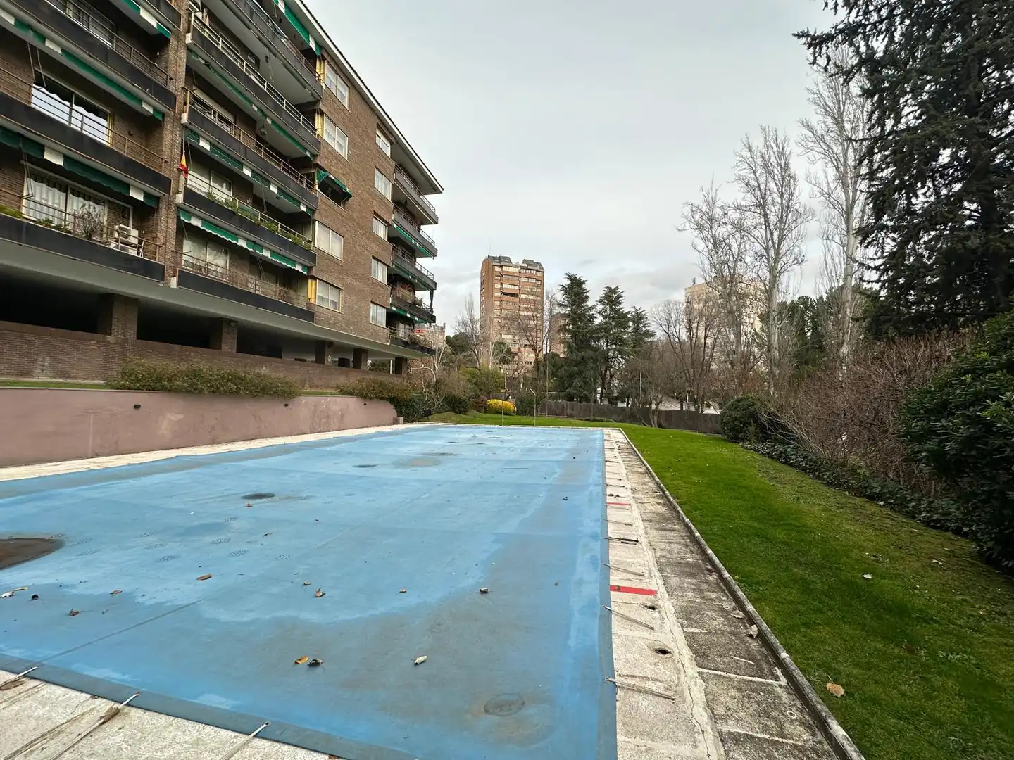 Swimming pool of Flat for sale in Madrid  with Parquet flooring, Terrace and Storage room