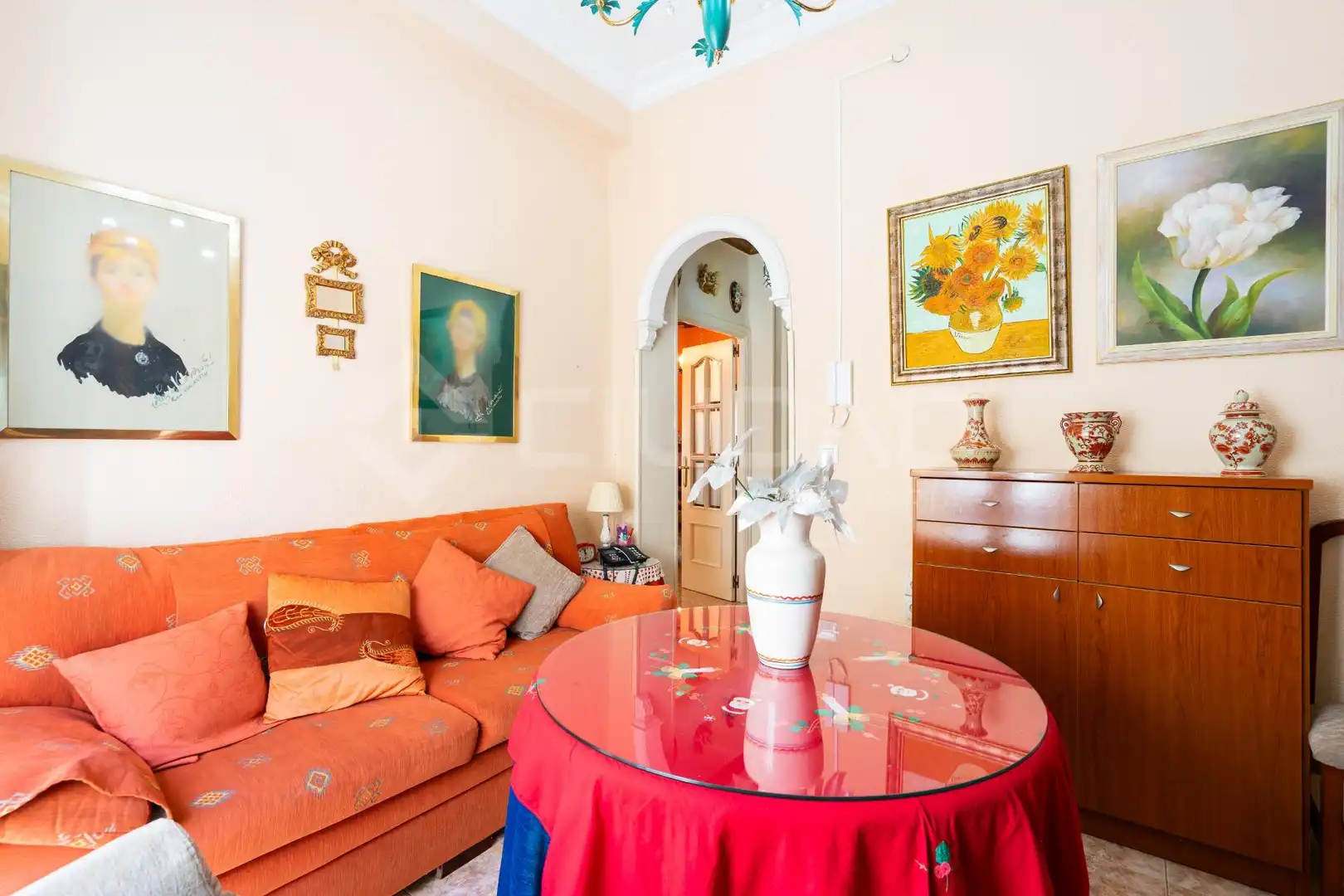 Living room of Flat for sale in Sevilla  with Air Conditioner, Storage room and Balcony