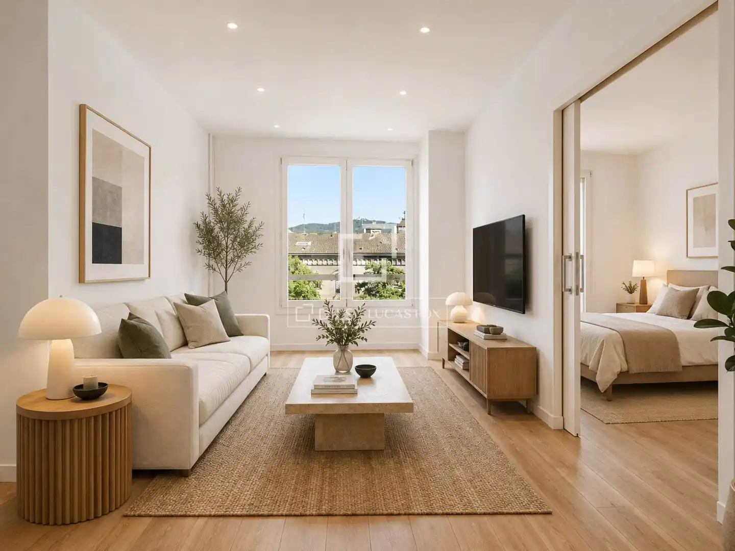 Sala de estar de Piso en venta en Barcelona con Aire acondicionado y Calefacción