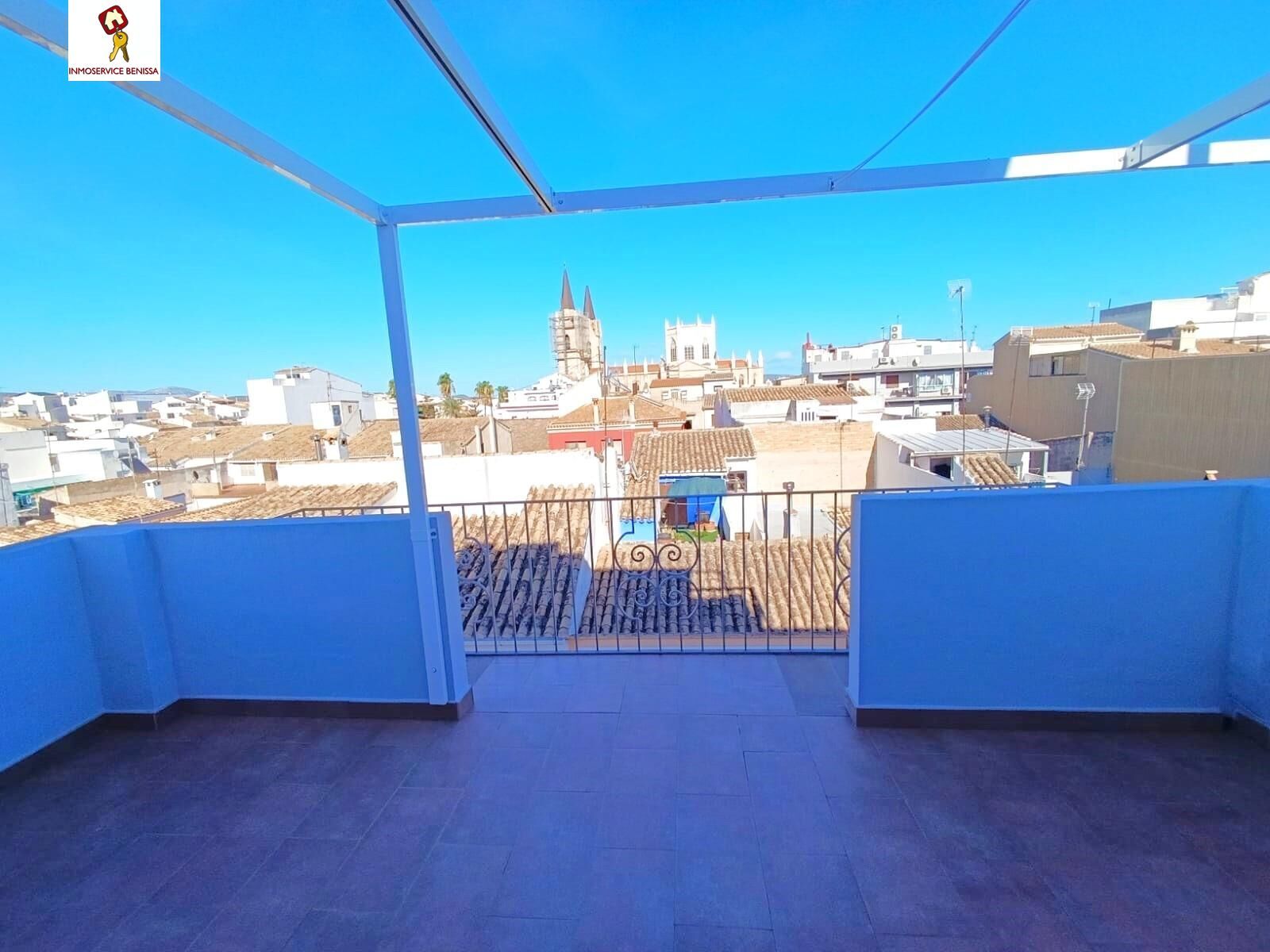 Vista exterior de Àtic de lloguer en Benissa amb Aire condicionat, Parquet i Terrassa