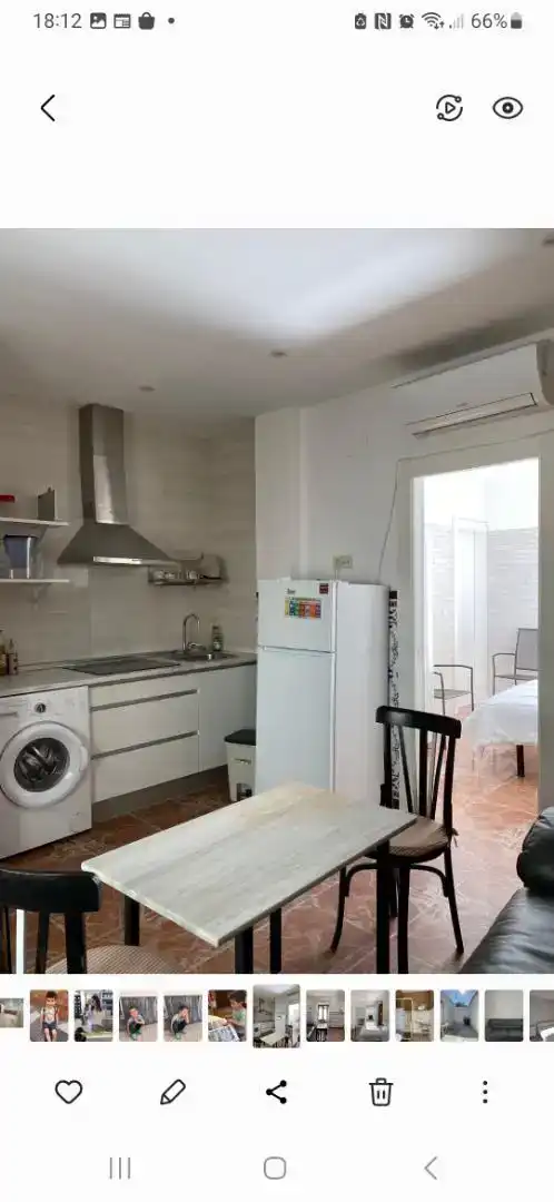 Cuina de Planta baixa de lloguer en Úbeda amb Aire condicionat, Moblat i Rentadora