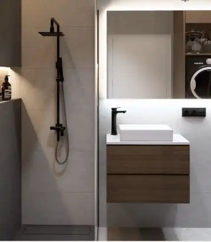 Baño de Casa o chalet en venta en La Nucia con Aire acondicionado, Jardín privado y Piscina