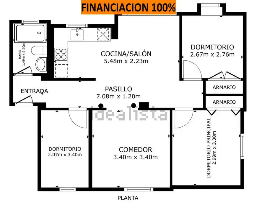Flat for sale in Zaragoza  with Air Conditioner, Heating and Parquet flooring
