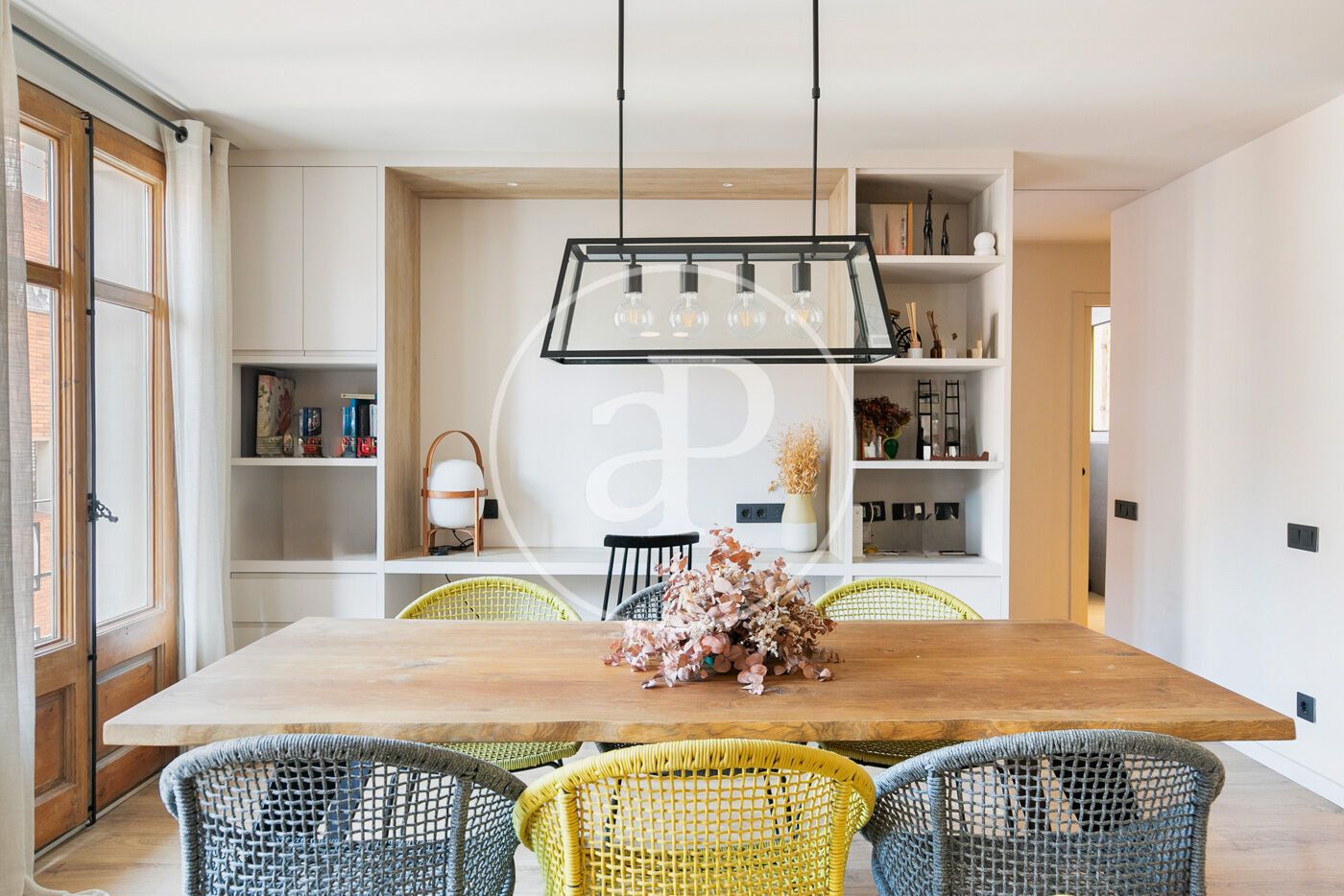 Dining room of Flat for sale in  Barcelona Capital  with Heating, Storage room and Balcony