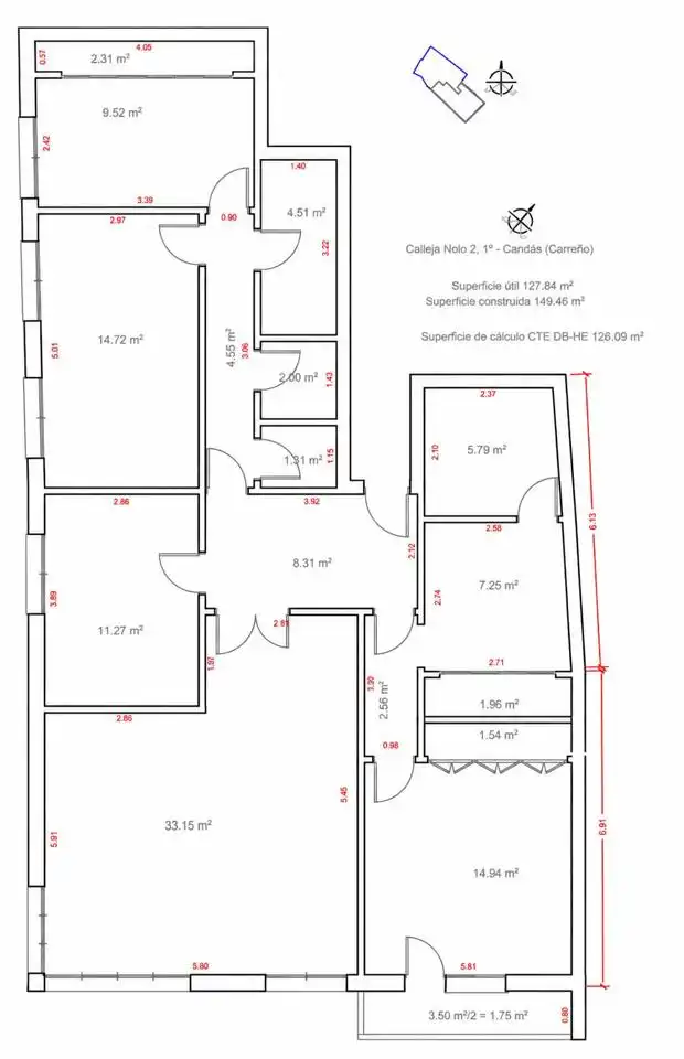 Flat for sale in Carreño, Asturias