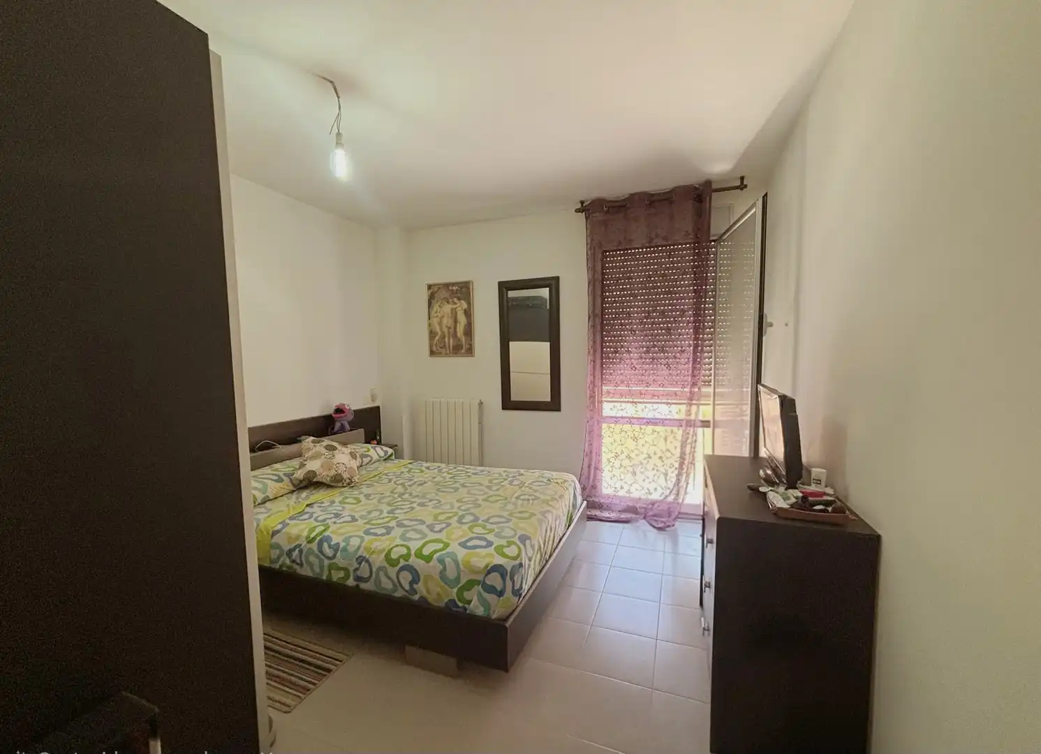 Schlafzimmer von Wohnung zum Verkauf in Zuera mit Heizung, Möbliert und Ofen