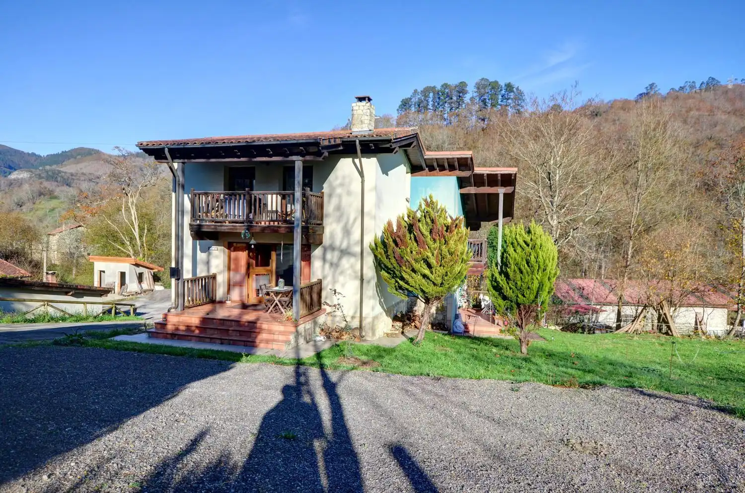 Exterior view of Houses for sale in Cangas de Onís  with Heating, Terrace and Swimming Pool