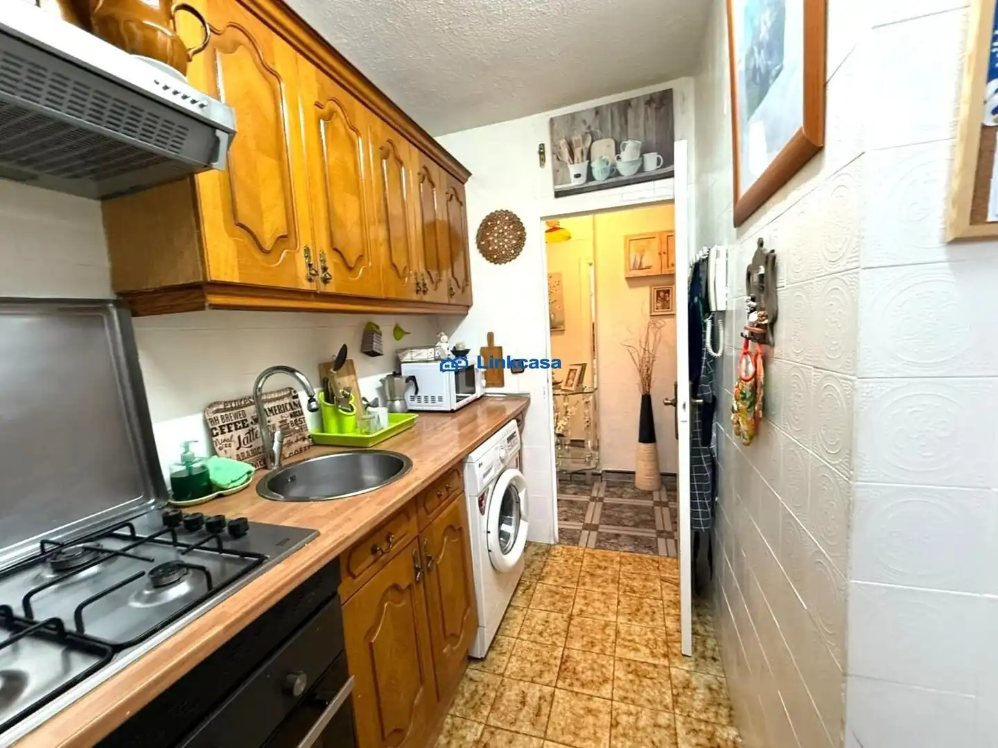 Kitchen of Flat for sale in Madrid  with Air Conditioner, Heating and Private garden