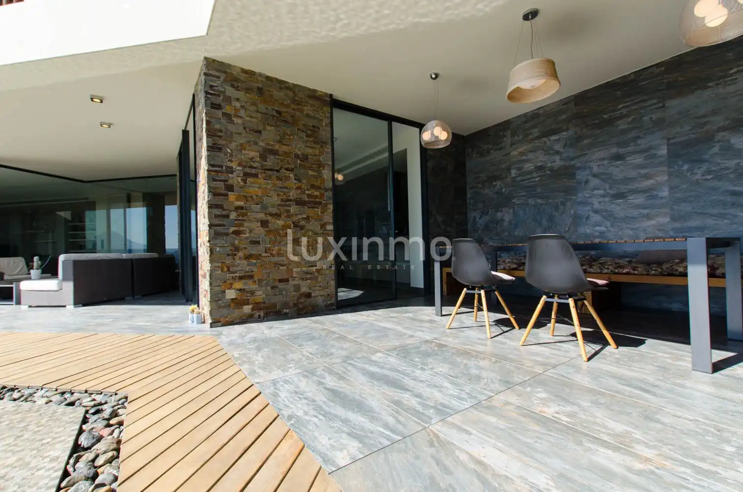 Terrasse von Haus oder Chalet zum Verkauf in Altea mit Klimaanlage, Heizung und Privatgarten