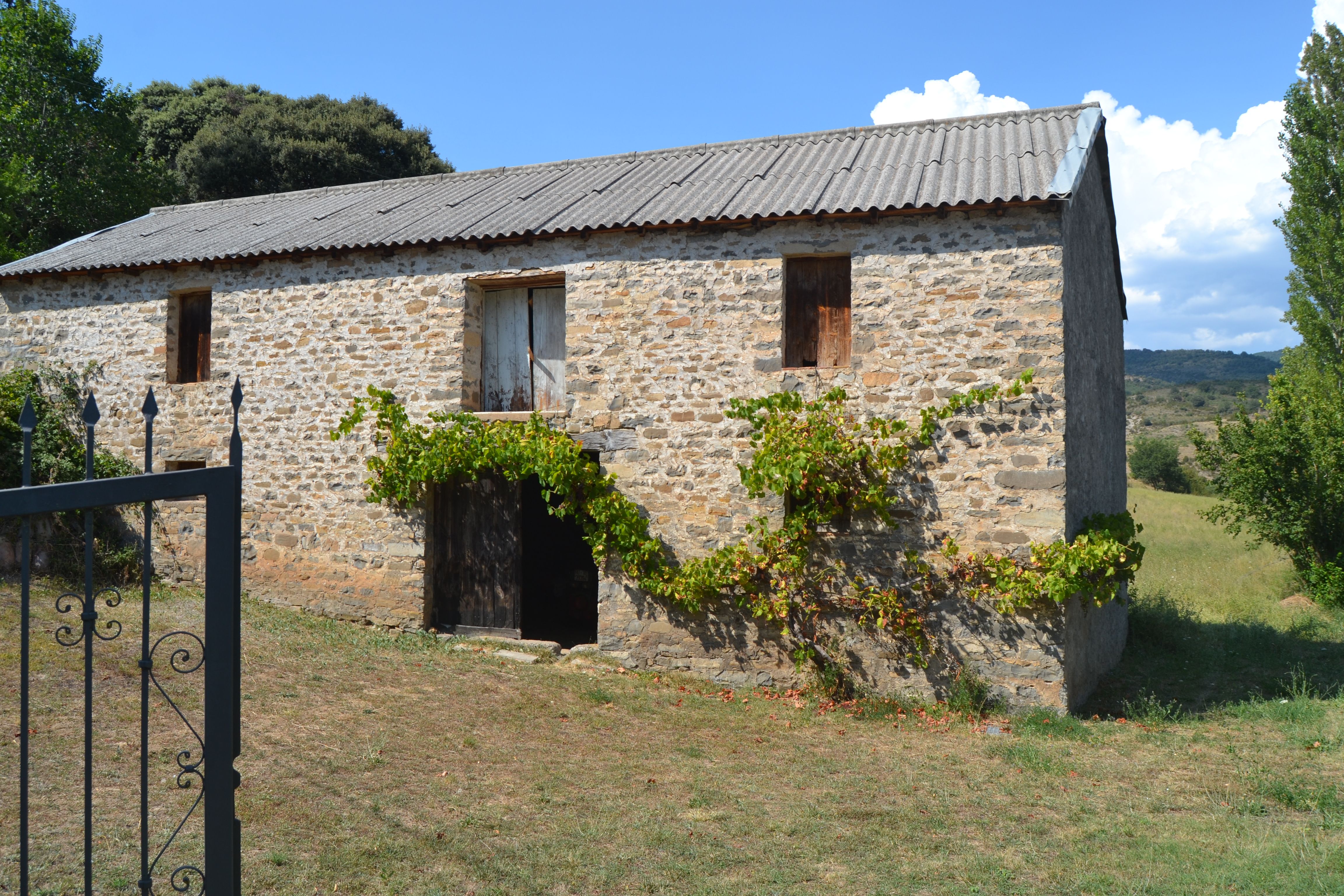 Vista exterior de Casa o xalet en venda en Valle de Hecho amb Jardí privat