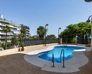 Swimming pool of Single-family semi-detached for sale in Benalmádena  with Air Conditioner, Terrace and Swimming Pool