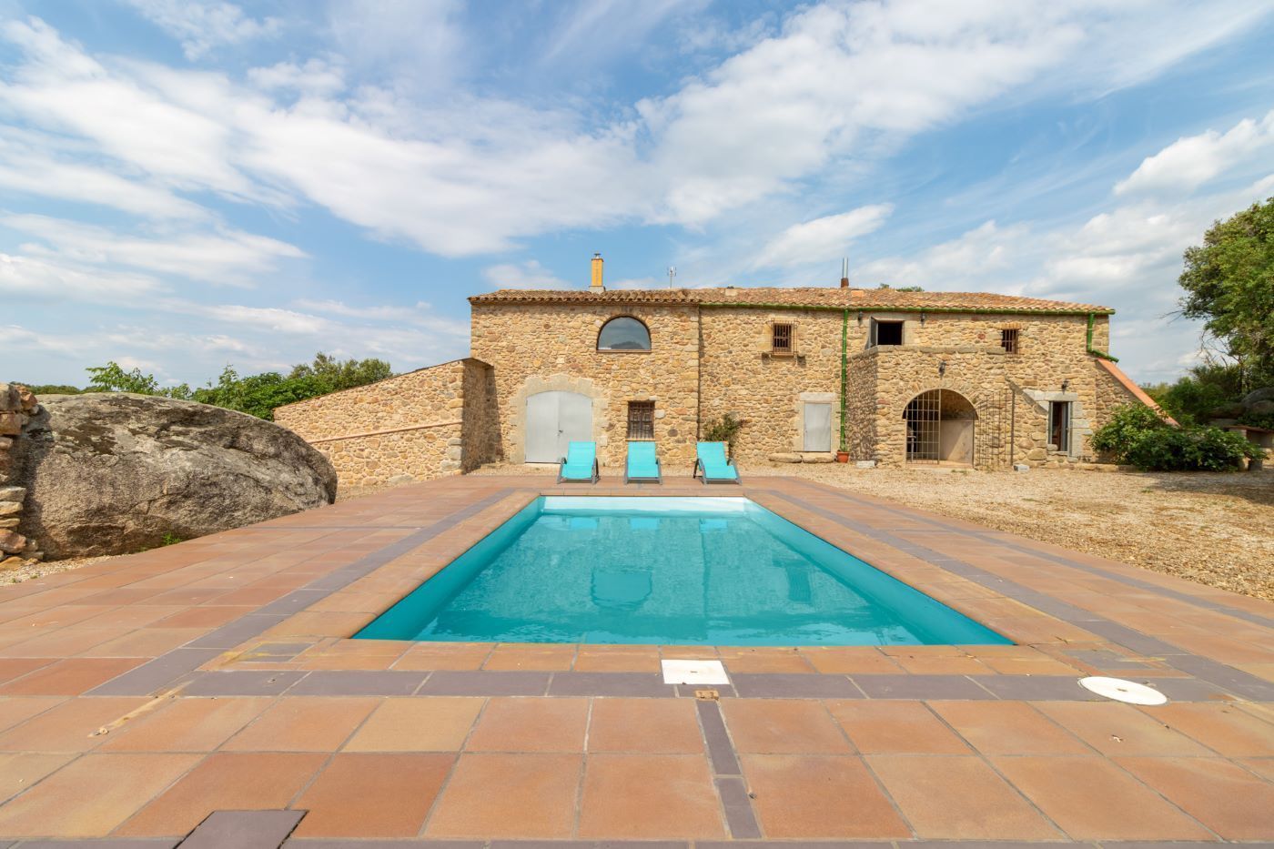 Swimming pool of Country house for sale in La Jonquera  with Heating, Private garden and Terrace