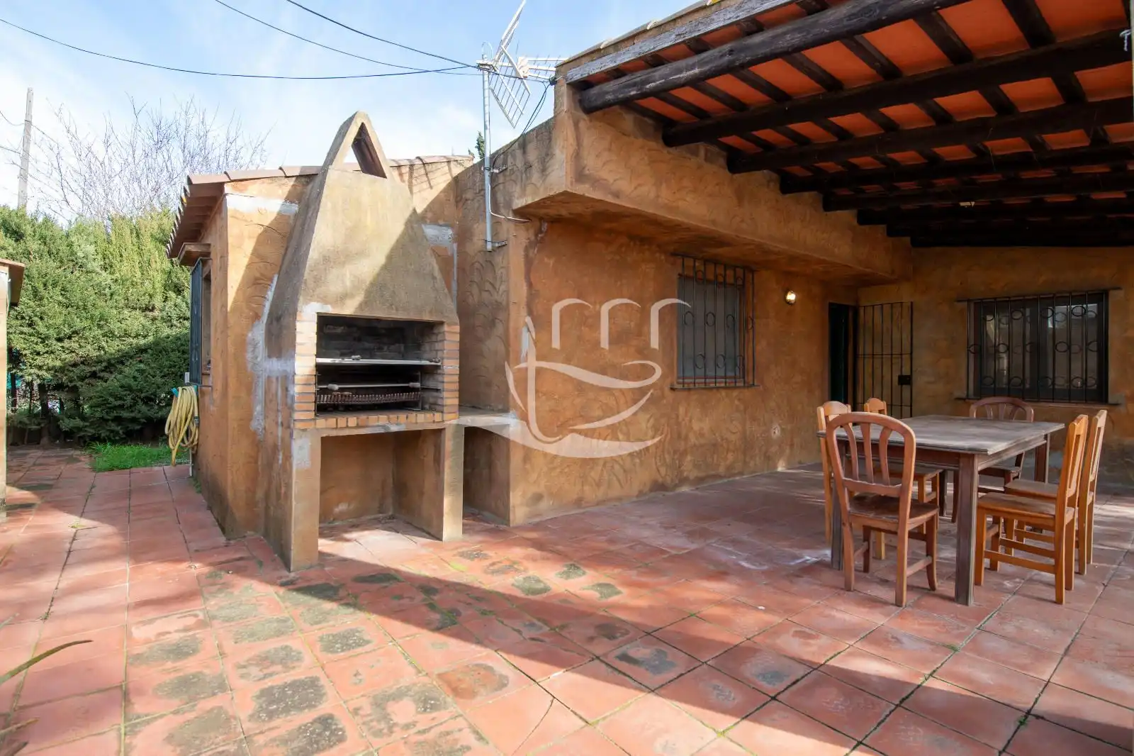 Terraza de Casa o chalet en venta en Mont-ras con Piscina y Alarma