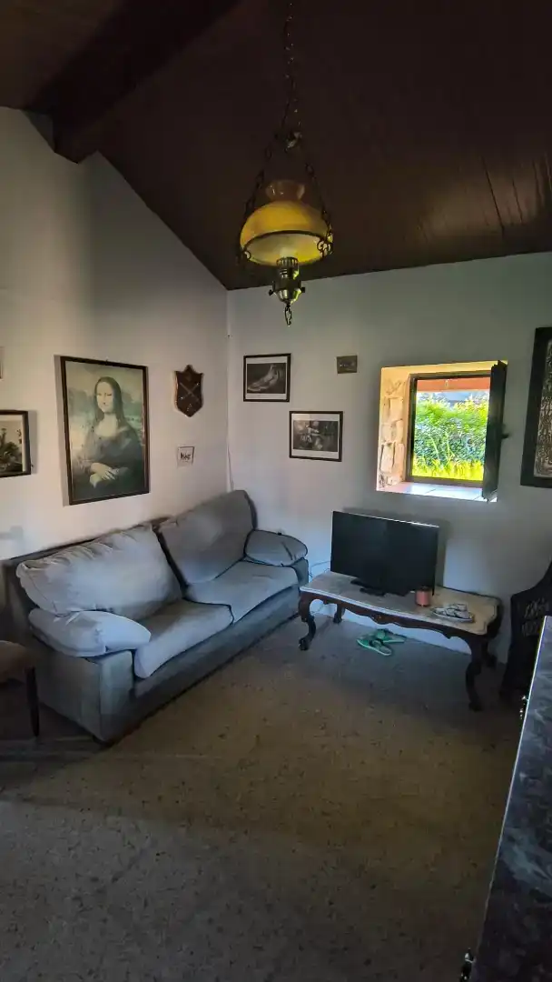 Sala de estar de Piso en venta en A Cañiza   con Calefacción, Jardín privado y Terraza