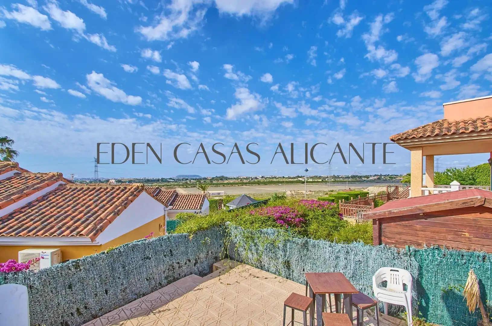 Terrassa de Casa o xalet en venda en Mutxamel amb Aire condicionat, Jardí privat i Terrassa