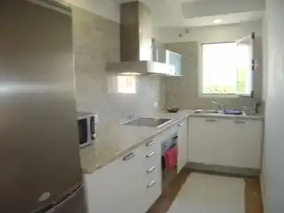 Cuina de Apartament de lloguer en Mojácar amb Aire condicionat i Piscina