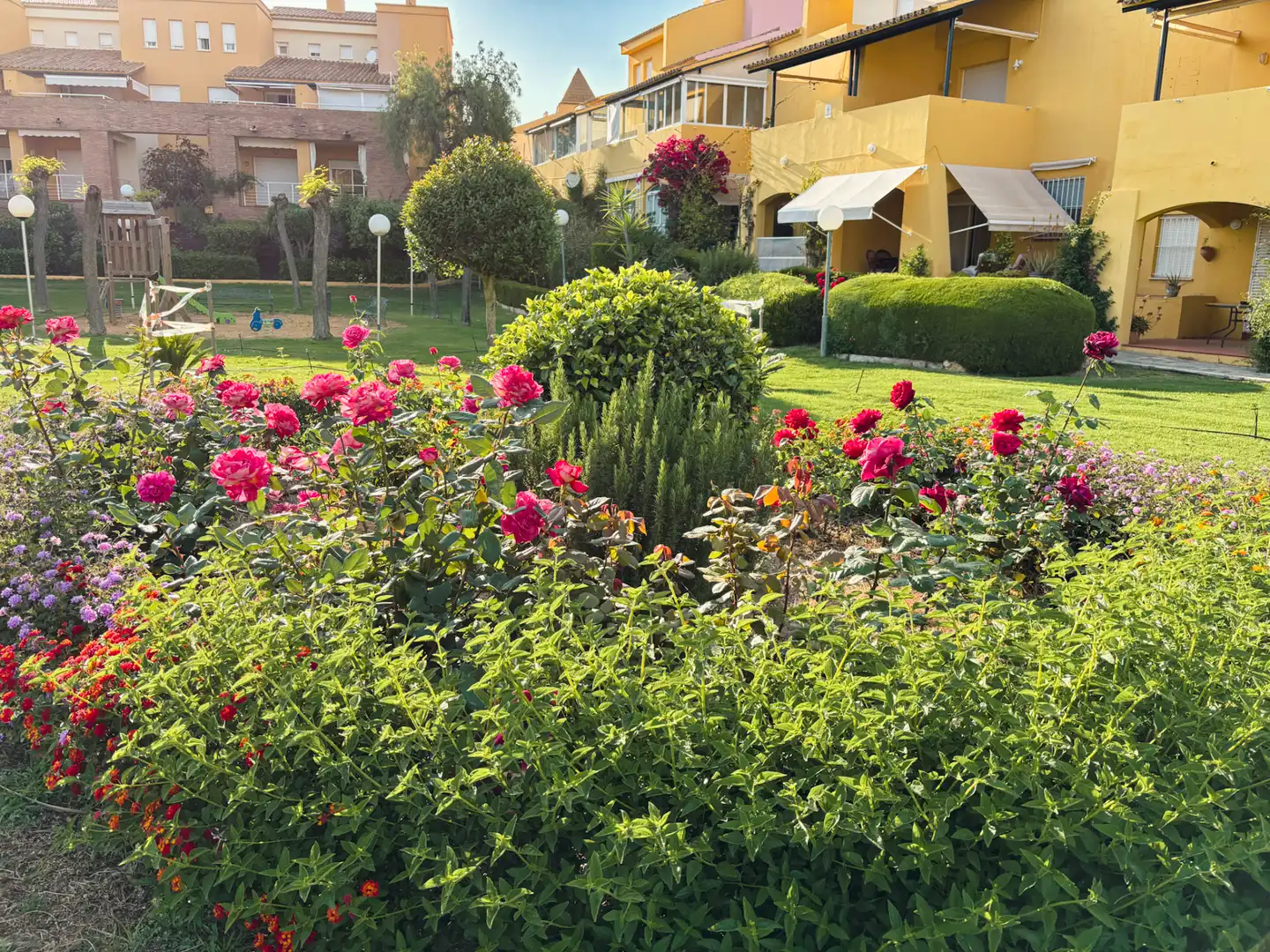 Jardín de Apartamento de alquiler en Islantilla con Calefacción, Terraza y Amueblado