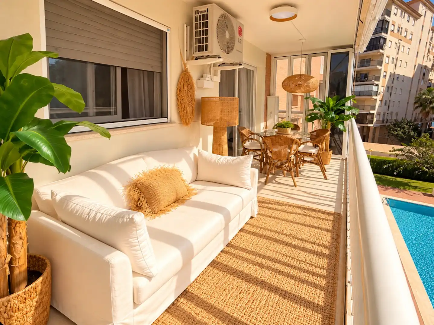 Balcony of Flat for sale in Benicasim / Benicàssim  with Air Conditioner, Terrace and Swimming Pool