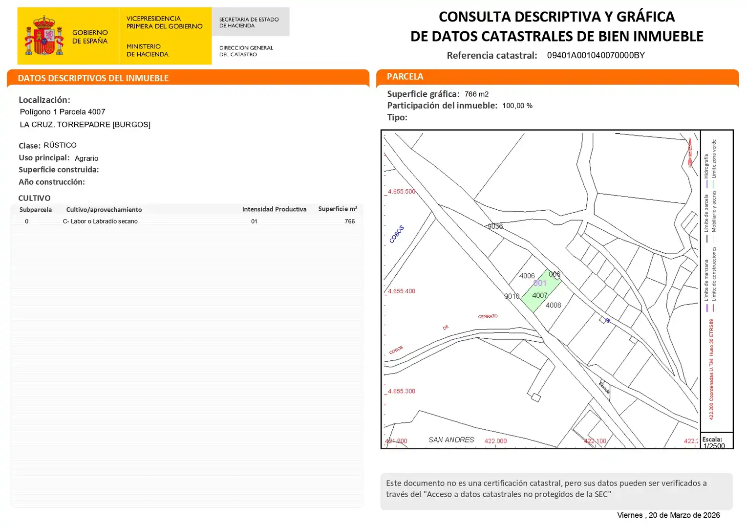 Vista exterior de Terreno en venta en Torrepadre