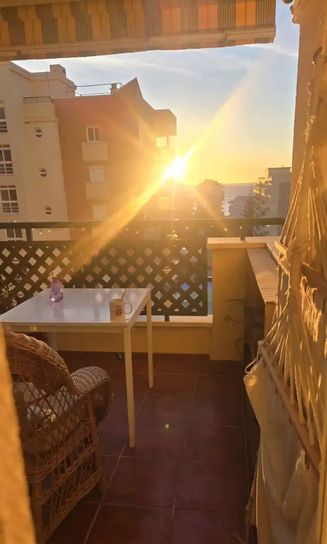 Terraza de Piso de alquiler en Fuengirola con Aire acondicionado, Calefacción y Terraza