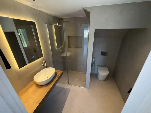Bathroom of Houses for sale in Sant Pol de Mar  with Air Conditioner, Private garden and Terrace
