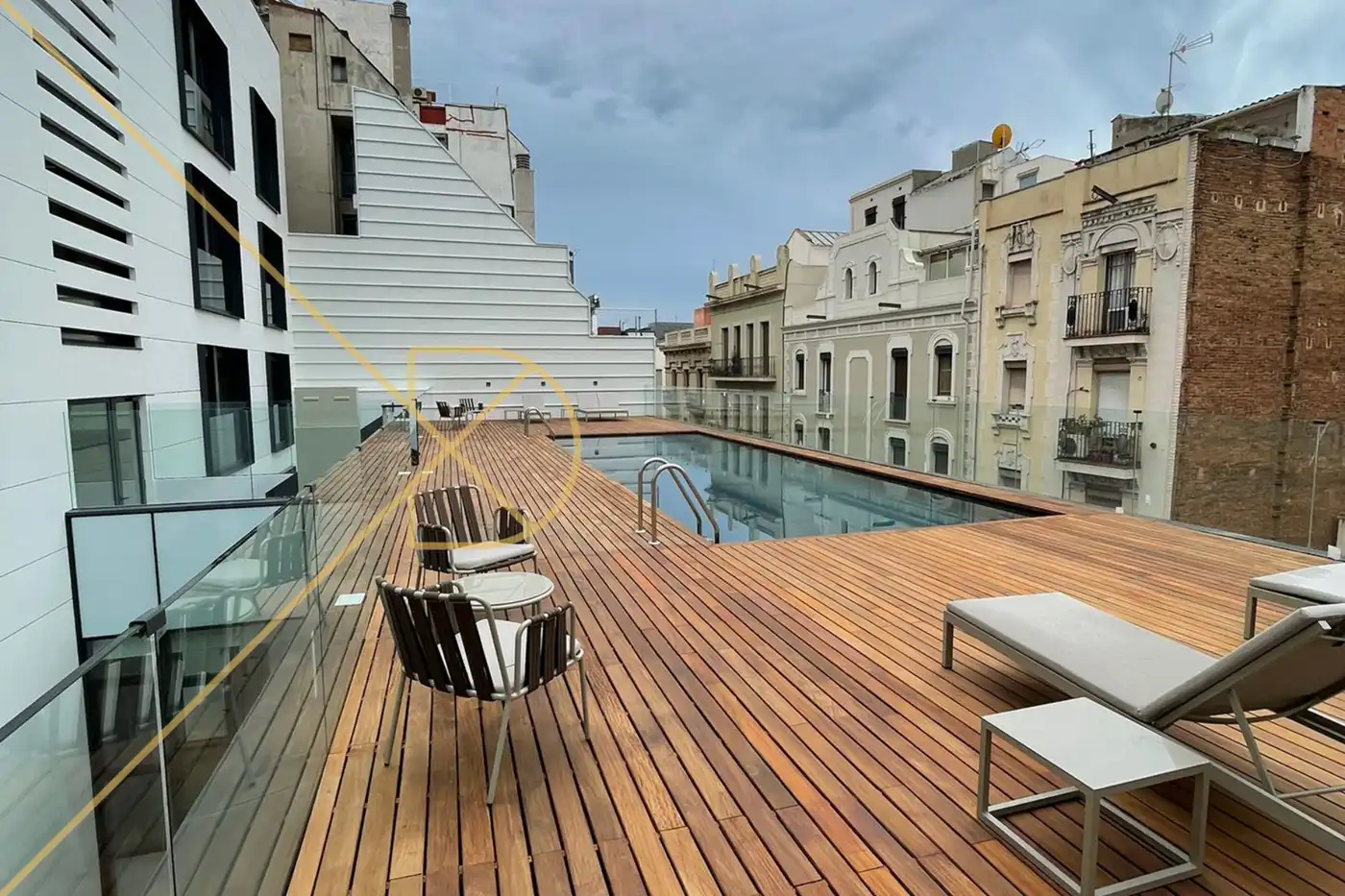 Terrasse von Wohnung zum Verkauf in Barcelona mit Klimaanlage, Heizung und Parkett