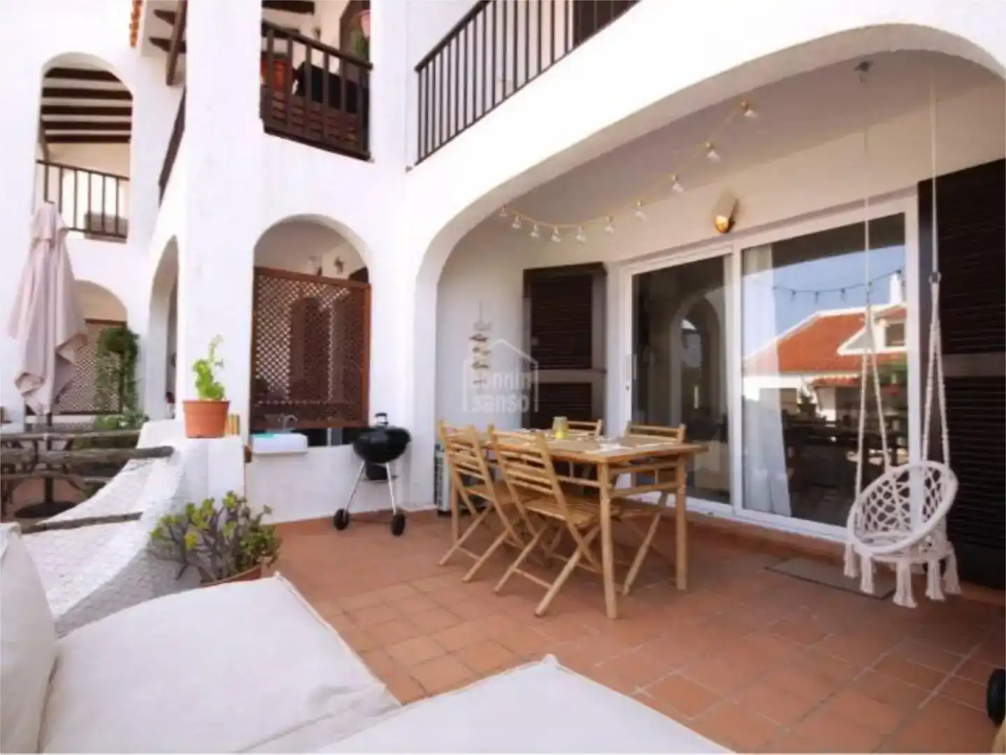 Terrasse von Wohnung zum Verkauf in Es Mercadal mit Klimaanlage, Schwimmbad und Balkon