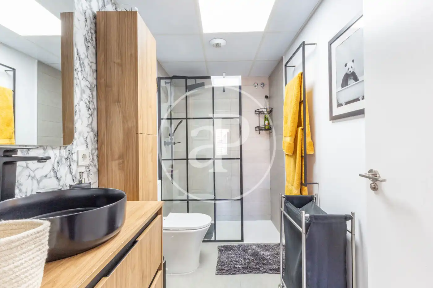 Badezimmer von Wohnung zur Miete in Canet d'En Berenguer mit Klimaanlage, Heizung und Privatgarten