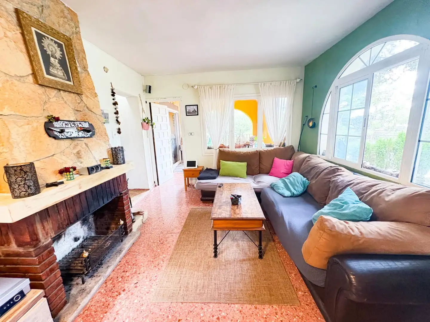 Sala de estar de Casa o chalet en venta en Tibi con Aire acondicionado, Calefacción y Jardín privado