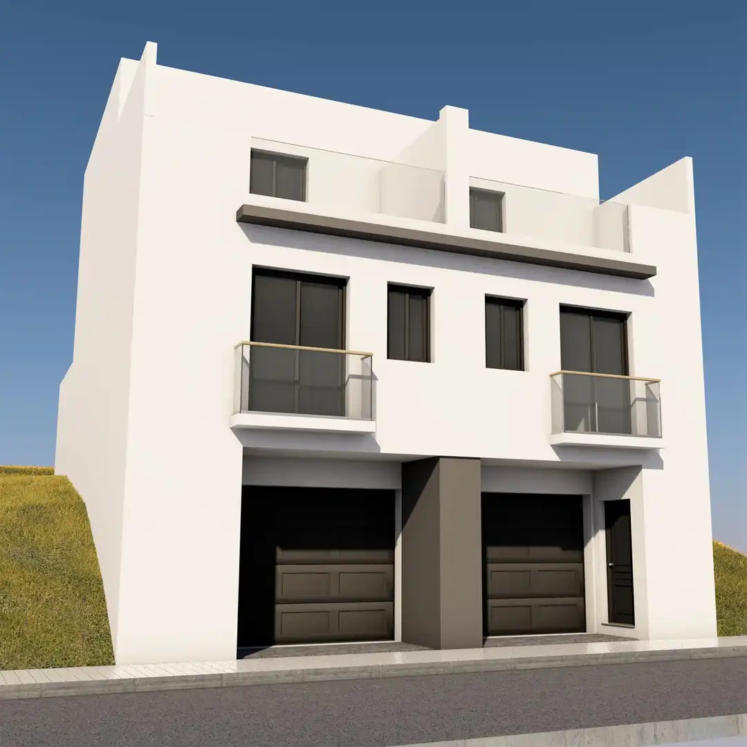 Vista exterior de Casa adosada en venta en Cártama