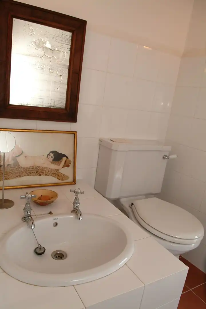 Baño de Finca rústica en venta en Camprodon con Calefacción, Jardín privado y Terraza