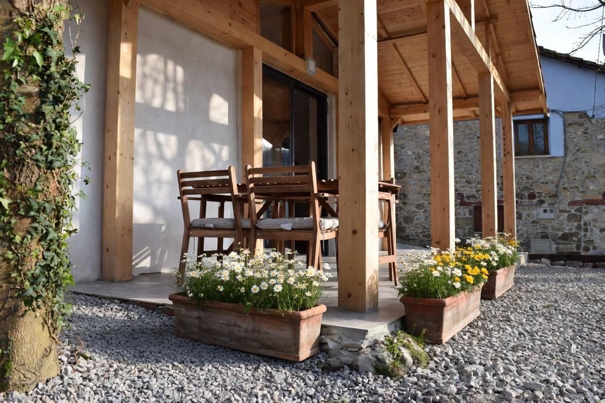 Terrassa de Casa o xalet en venda en Parres amb Moblat