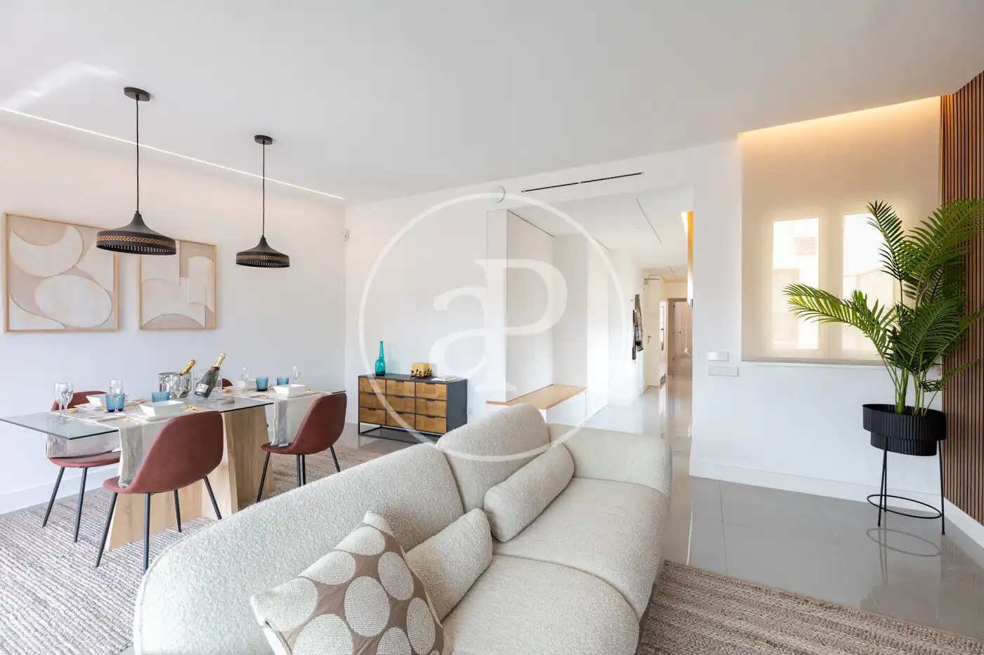 Living room of Flat for rent in Barcelona  with Air Conditioner, Heating and Terrace