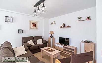 Living room of Flat for sale in Roquetas de Mar  with Air Conditioner, Furnished and Balcony