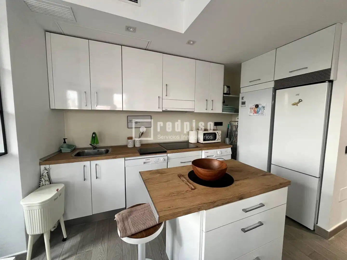Cocina de Piso de alquiler en Málaga con Aire acondicionado, Calefacción y Terraza
