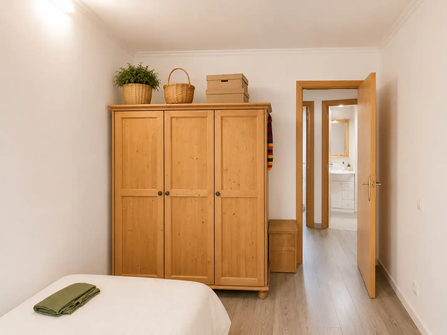 Schlafzimmer von Wohnung zum Verkauf in Terrassa mit Heizung, Parkett und Balkon