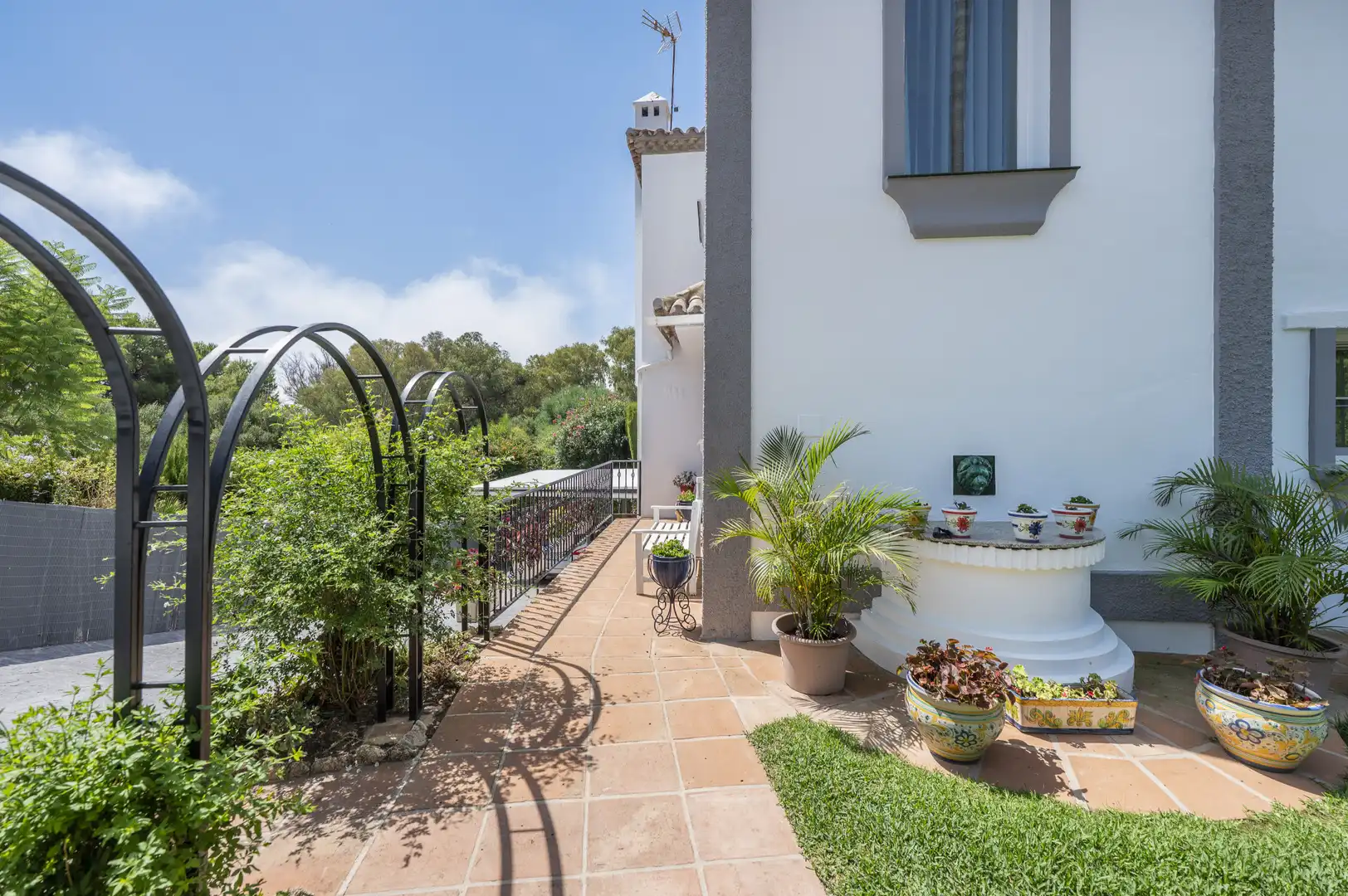 Terraza de Casa o chalet en venta en Mijas con Aire acondicionado, Jardín privado y Terraza