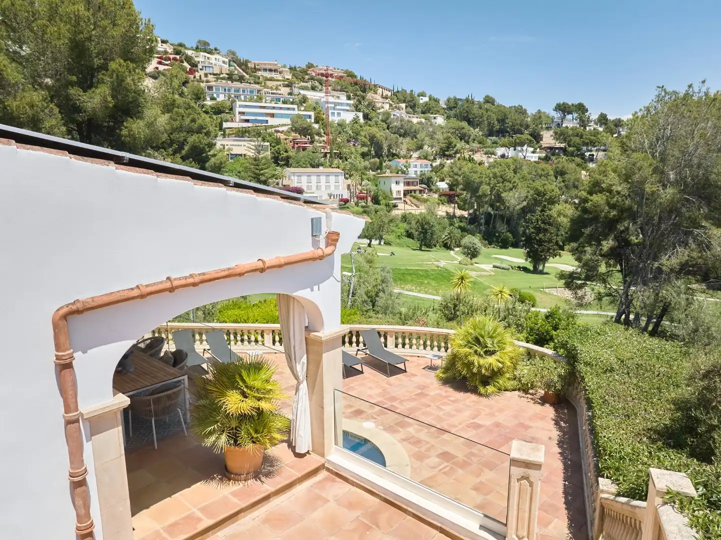 Terrassa de Casa o xalet en venda en  Palma de Mallorca amb Aire condicionat, Jardí privat i Parquet