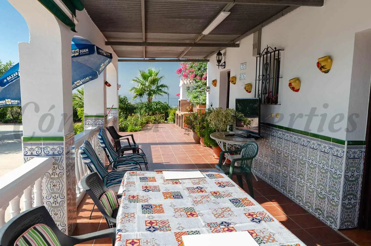 Terrasse von Country house zum Verkauf in Vélez-Málaga mit Privatgarten, Terrasse und Schwimmbad