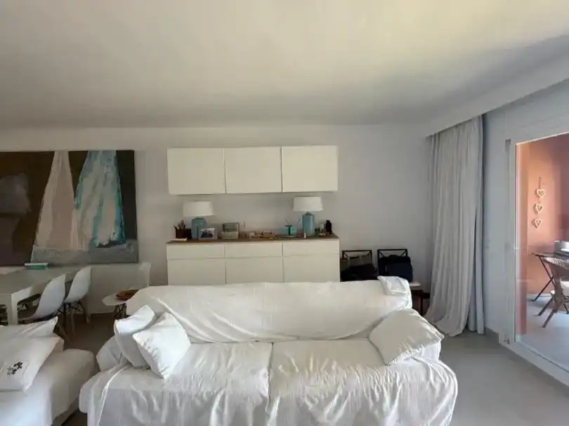 Sala de estar de Apartamento en venta en Artà con Aire acondicionado, Piscina y Amueblado