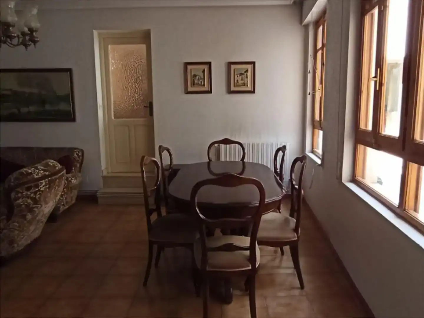Menjador de Finca rústica en venda en Valderas amb Parquet, Traster i Moblat