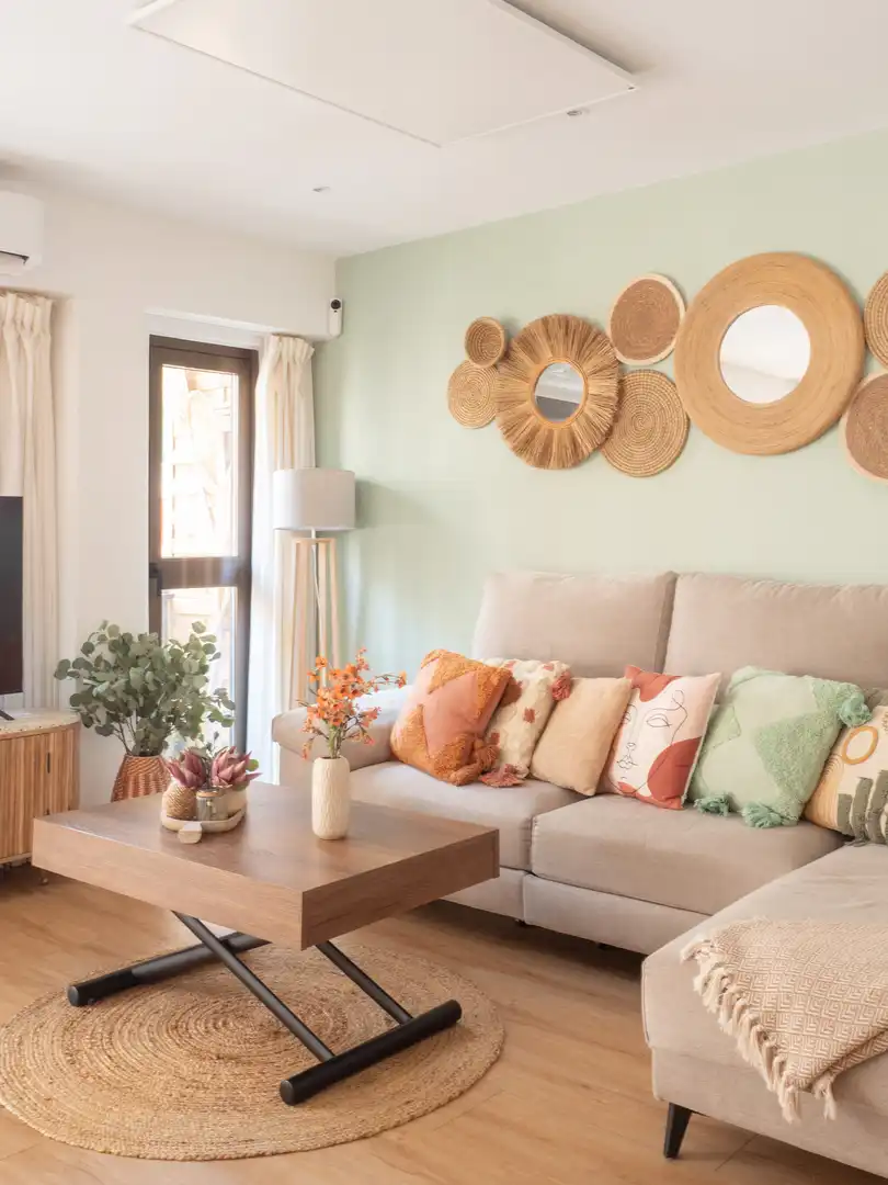 Wohnzimmer von Wohnungen zum Verkauf in  Palma de Mallorca mit Klimaanlage, Heizung und Terrasse