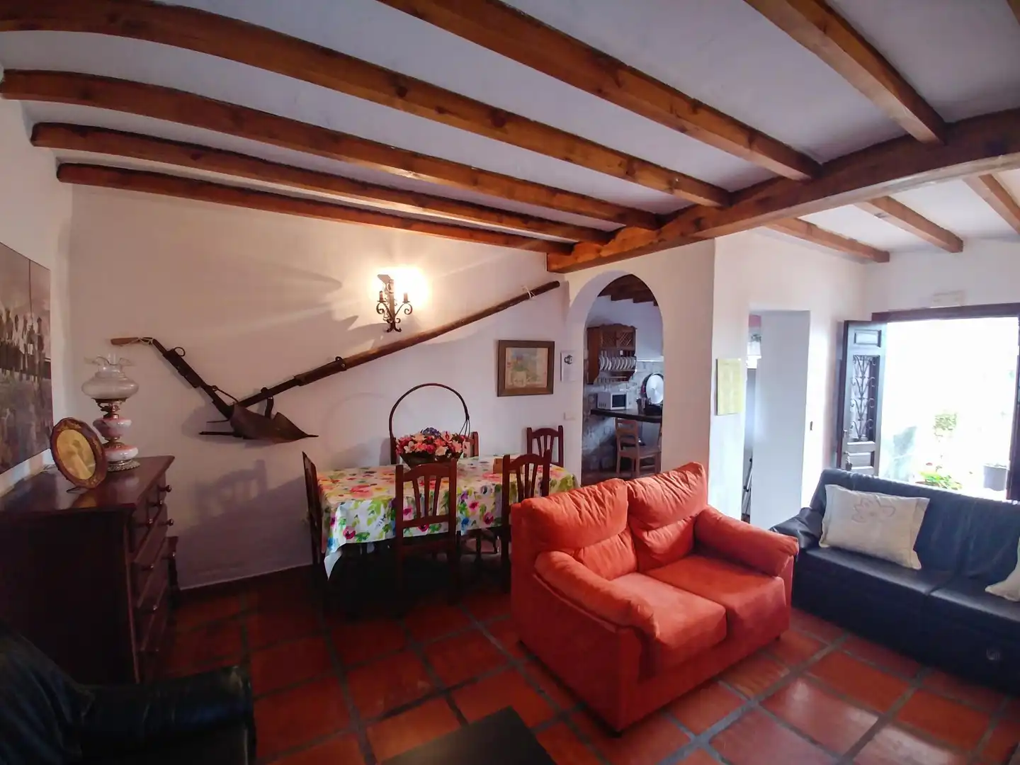 Sala de estar de Finca rústica en venta en Almogía con Aire acondicionado, Terraza y Piscina