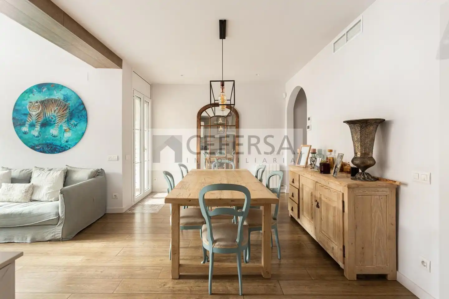 Menjador de Pis en venda en  Barcelona Capital amb Aire condicionat, Calefacció i Parquet