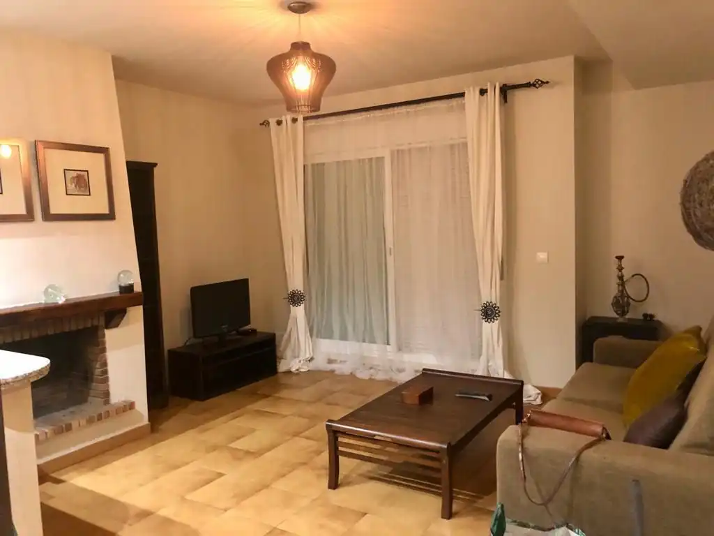 Living room of Flat for sale in Mijas  with Heating, Terrace and Community pool