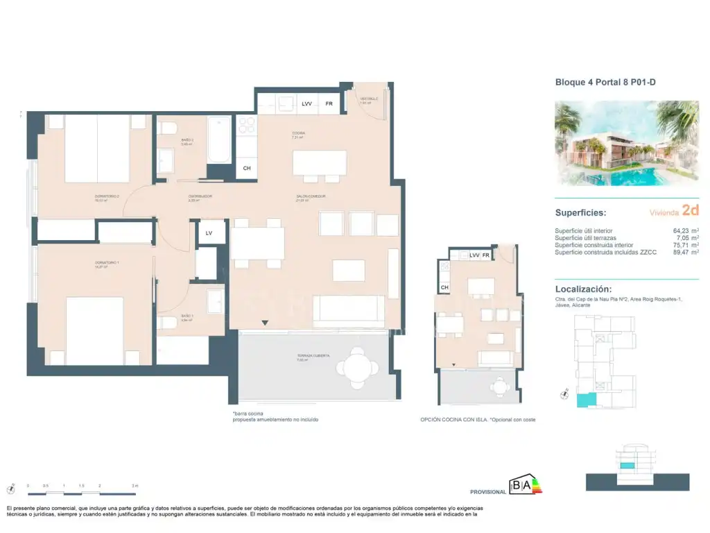 Apartamento en venta en Jávea / Xàbia con Aire acondicionado, Piscina y Horno