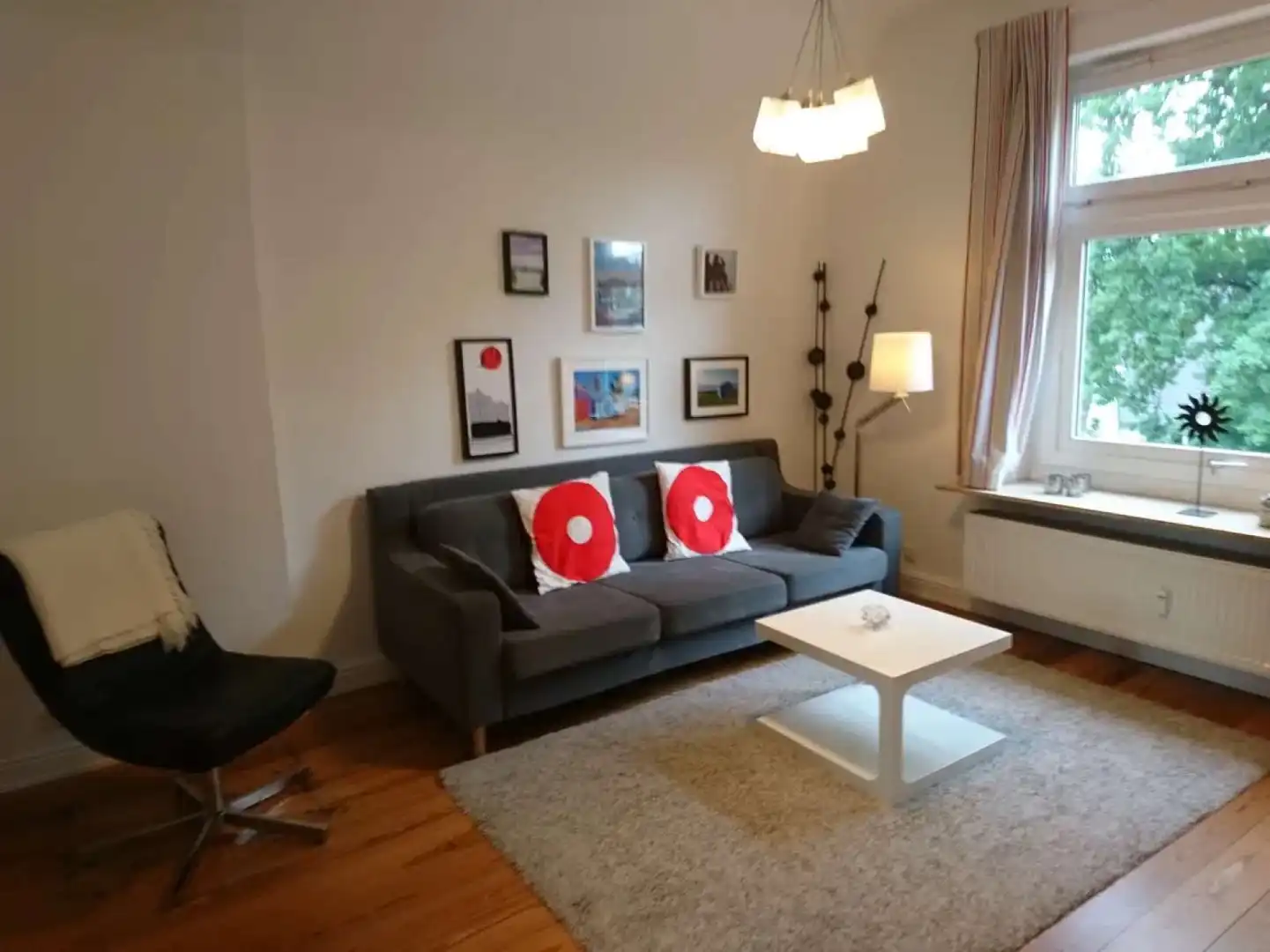 Sala de estar de Apartamento para compartir en Monesma y Cajigar con Aire acondicionado, Terraza y Amueblado