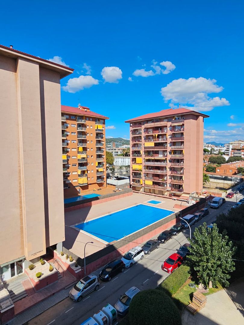 Schwimmbecken von Wohnung miete in Vilassar de Mar mit Heizung, Parkett und Terrasse