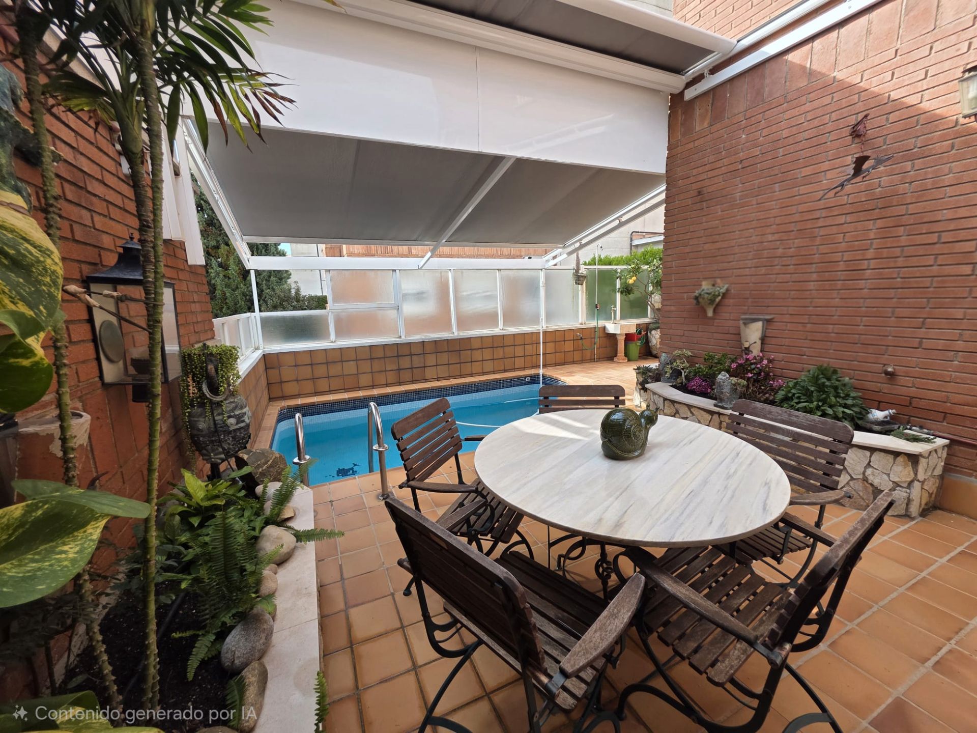 Terrace of Single-family semi-detached for sale in  Barcelona Capital  with Air Conditioner, Heating and Private garden